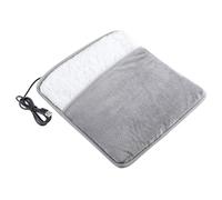 Garneck Electric Foot Warmer Heating Pad for Bed and Office, Portable USB Powered Heated Mat with Non-Slip Plush Cotton Surface, 11.8X11.8In Under Desk Foot Heater for Men and Women