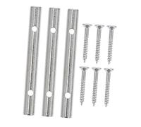Garneck Electric Guitar String Press Buckles Guitar String Retaining Rod Accessories Zinc Alloy 3 Sets Silver Lightweight Strong Quality for Musical Instruments
