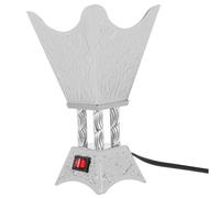 Garneck Electric Incense Burner Silver Metal Plug-in Censer Ac230v Arabic Aroma Therapy Holder Home Decor Uk Standard Electrical Incense Burner for Meditation and Relaxation