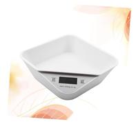 Garneck Electronic Kitchen Scale with Built in Bowl High Precision Digital Food Diet Scale for Cooking and Baking White Portable Kitchen Tool with Easy Clean Design