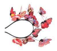 Garneck Elegant Butterfly Fascinator Headband for Weddings with Delicate Butterfly Accents, Comfortable for Extended Wear, Plastic and Resin Material, Korean Romantic Design, Bridal Hair