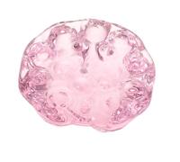 Garneck Elegant Crystal Lotus Sculpture Wear-resistant Artificial Water Lily Figurine Realistic Desktop Decoration for Living Minimalist European Style Table Ornament Pink Faux Lotus