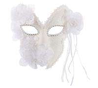 Garneck Elegant Full Face Venetian Mask with Lace Accents for Men and Women Comfortable Plastic Masquerade Accessory for Year Mardi Gras Christmas Parties and Prom Balls