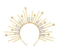 Garneck Elegant Gold Goddess Headband for Party Headwear with Easy Styling Solution and Lasting Comfort, Decorative Plastic Headband for Carnival, Birthday, and Formal Occasions
