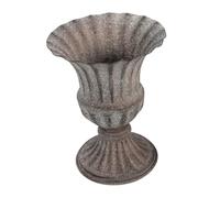 Garneck Elegant Graveyard Vase Cemetery Flower Holder Memorial Vase Grave Metal Flower Pot 1pc