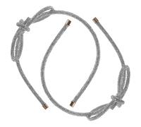 Garneck Elegant Rhinestone Bow Headband Hair Accessory for Women with Sparkling Effect, Silver Enhancing Hairstyle 2pcs Set for Skincare Routine and Washing Face