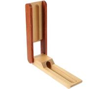 Garneck Empty Pen Box Wooden Single Slot Rotating Pen Organizer Case, Single Pen Display Case for Fountain Pen and Pencil, Retro Portable Rectangular Storage for Birthdays