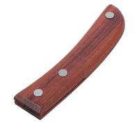 Garneck Ergonomic Solid Wood Handle Replacement for Kitchen Cutters Non-Skid Retro Grip with Nails Easy Installation for Chopping and Culinary Use Wooden Handle Accessory