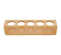 Garneck Essential Oil Storage Rack Bamboo Wood Aromatherapy Display Shelf Organizer for Bathroom Vanity Essential Oils Accessories