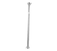 Garneck Extendable Stainless Steel Spring Tension Rod 50cm to 85cm No-drill Clothes Drying Pole and Shower Curtain Rail for Bathroom Wardrobe Use