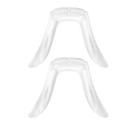 Garneck Eyeglass Nose Pads Replacement 2Pcs Soft Silicone Screw In Nose Bridge Pads Transparent Glasses Sunglasses Low Bridge Eyewear Accessories