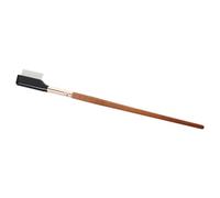 Garneck Eyelash Brush Separator Tool Eye Makeup Brush Tool Ergonomic Wooden Handle Steel Wire Construction Coffee Colour Women for Daily Makeup Application