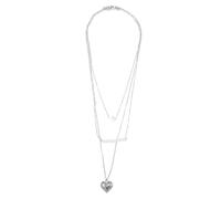 Garneck Fashion Pearl Heart Necklace Clavicle Chain for Women Elegant Jewelry to Highlight Your Style and Capture Attention