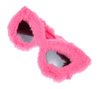 Garneck Fashionable Furry Cat Eye Sunglasses for Women Novelty Party Glasses Prop Stylish Accessory for Festivals and Events Durable Design for Memorable Moments