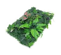 Garneck Faux Plant Wall Panels Simulated Greenery Privacy Screen for Garden and Home Decor Realistic Artificial Turf Backdrop with Leaf Foliage and Glossy Wall Plant Decorations for Indoor