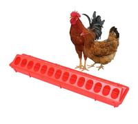 Garneck Feeding Dish Easy to Clean Features Red Many Slot Design and in Or Suitable for Parrot and Cockatiel Use Home Pet Store