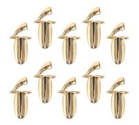 Garneck Fingernail Rings with Enhanced Nail Protection Adjustable 10pcs Golden Alloy and Removable Design , Elegant Nail Cover Rings for Women for Manicure and Social Events