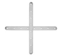 Garneck Flat Corner Brackets with Simple Installation Stainless Steel 2pcs for Wood Sturdy Thickened Mending Plates for Fixing and Connecting Chairs or Wooden Boards