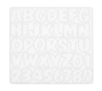 Garneck Flexible Reusable Silicone Pendant DIY Mold for Jewelry Making, Mini Letters and Numbers Mold for Keychain Decor Pendant and Earrings Craft