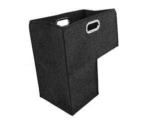 Garneck Foldable Stair Storage Basket Large Felt Organizer Tote with Handle, Designed for Laundry, Toys, and Sundries, Suitable for Home Storage and Moving Items