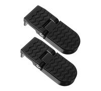 Garneck Folding Bike Pedals Non-slip Rear Footrests for Mountain and Electric Bikes Compatibility Rear Seat Foot Pegs for Dual Riding Stable and Easy Fold Design