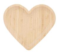 Garneck Food Tray Decorative Snack Plate Large Capacity Wooden Heart Shaped Sturdy Wood Fruit Platter Tray that Will Not Deform for Kitchen and Bedroom