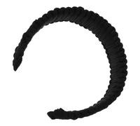 Garneck French Vintage Black Wide Twist Headband for Women Spandex Braided Hair Accessory for Makeup Skincare and Everyday Wear Minimalist Stylish Hairpiece