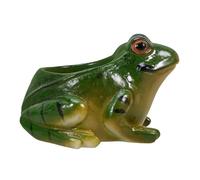 Garneck Frog Shape Ceramic Succulent Flowerpot for Home Office Green