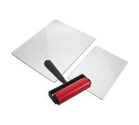 Garneck Gel Printing Plate and Roller Kit for Printmaking Projects with Gel Plate, Plastic Hand Roller, Integrated Paint Brush, Suitable for Arts and Crafts Projects