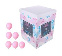 Garneck Giant Gender Reveal Balloon Box Set with Confetti Balloons and Boy Girl Banner for Shower Party Decorations Quick Easy Setup Surprise Element Innovative Design for Gender