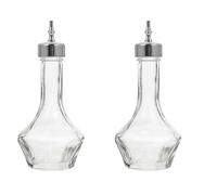 Garneck Glass Martini Shaker 2 Pack Glass Bitters Bottle Bartender Bottle Dasher Bottles Vintage Bitters Bottles Professional Japanese s Cocktail Shaker