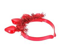 Garneck Glitter Heart Decorative Headband with LED Lights Valentine's Day Accessory for Heart Shaped Headdress for Parties and Special Occasions