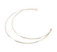 Garneck Goddess Crown Headband Gold Hair Hoop Double Layer Radiant Moon Headpiece for Women Halloween Cosplay Bridal Wedding Hair Accessory