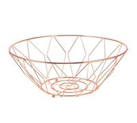 Garneck Gold Fruit Basket Wrought Iron Fruit Tray for Kitchen Countertop Snack Storage Rack and Vegetable Holder Drainage Design 10.43In Round Metal Storage Bowl for Home