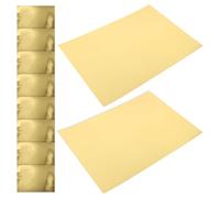 Garneck Golden Metallic Mirror Cardstock Paper for Enthusiasts 10 Sheets A4 Size with Sleek Single-Sided Glitter Finish for Crafting and Birthday Party Decorations