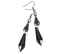 Garneck Gothic Bat Earrings 1 Pair Crystal Pendant Dangly Earrings for Women Halloween Jewelry Alloy and Artificial Crystal Material Lightweight Comfortable Safe for Skin