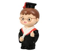 Garneck Graduation Cake Topper Resin Male Phd Graduate Figurine Cake Decor for Graduation Party Home Baking Muffins and Desserts Mini Statue Ornament for Celebration Display