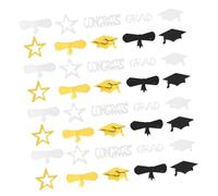 Garneck Graduation Party Decorations Doctor Hat Scroll Spangles Throw Confetti for Unique Celebration Sequin Ornaments for Tables Windows Ceremonies