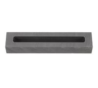 Garneck Graphite Ingot Mold Strip Shape Slot 5 Pcs Non-Ferrous Metal Mold Casting High Temperature Melting Quick Cooling Black for Glass Industry