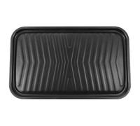 Garneck Grill Pan Charcoal Grill Accessory Grill Skillet for Outdoor Grill Square Frying Pan Camping BBQ Tool Oven Grill Tray Frying Cookware Bakeware Plate Grilled Fish Pan Barbecue Tray