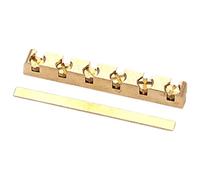 Garneck Guitar Pillow Accessories Metal Saddle Replacement Nut Bridge Part for Acoustic Guitar Spacer Kit Supplies and Tuning Adjustments