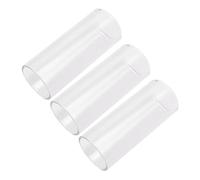 Garneck Guitar Slide Glass 3PCS White About 6.1x2.65x2.65cm Heat Treated Bottleneck Slide for Professional Guitar Players