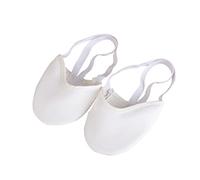 Garneck Half Sole Stretch Women Dance Shoe Exercise Rhythmic Gymnastics Shoes for Ballet Class White