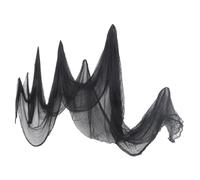 Garneck Halloween Creepy Gauze Cloth Black Lightweight Spooky Decoration for Haunted Houses Indoor Outdoor Terror Atmosphere Layout Prop Easy to Cut and Hang
