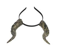 Garneck Halloween Horn Headband with Pu Leather and Elastic Wide Band, Comfortable Fit Devil Horns Headpiece for Women Adults, Realistic Gothic Design for Halloween Party and Cosplay