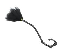 Garneck Halloween Witch Broomstick Prop Lightweight Detachable Black Broom for Cosplay Party Stage Performance and Haunted House Decorations