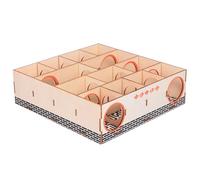 Garneck Hamster Sports Maze Wooden Maze Tunnel Pet Activity Maintain Agility Prevent Obesity Quality Wood Material for Hamsters and Mice