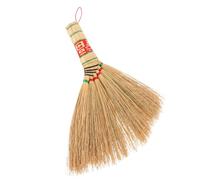 Garneck Hand Broom Whisk Broom Handmade Sorghum Small Short Handle Sweeper for Desktop Bed and Kitchen Dusting Household Cleaning Tool for Elderly Users and Families