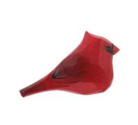 Garneck Hand Carved Wooden Cardinal Bird Figurine Holiday Wood Sculpture for Mantel Shelf Table Decor Natural Grain Christmas Animal gift for for for for for for for Home Office