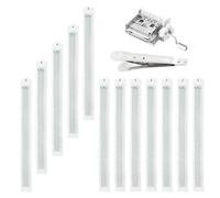 Garneck Hand Crank Music Box Mechanism 15-tone DIY Replacement Movement with 20 Blank Punch Paper Strips and Puncher for Music Box Repair and Assembly
